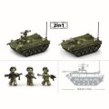 Sluban Model Bricks M38-B1250 BMD-2S Tank in 1:35 scale