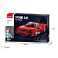 Sluban Model Bricks M38-B1507 Red Sports Car 1:32 Scale