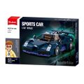 Sluban Model Bricks M38-B1508 Blue Sports Car 1:32 Scale