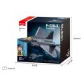 Sluban Model Bricks M38-B1613 F-22 Raptor Fighter Aircraft in 1:44 Scale