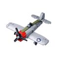 Sluban Model Bricks M38-B1617C P-47 Thunderbolt Fighter Plane in 1:72 Scale