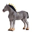 Mojo Shire horse grey grosgrain