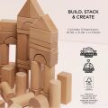 Le Toy Van Natural Wooden Building Blocks 60 pcs