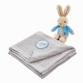 Rainbow Rabbit Peter gift set with blanket