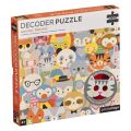 Petit Collage Puzzle animals 100 pieces with 3D glasses