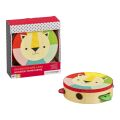 Petit Collage Wooden tambourine lion