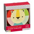 Petit Collage Wooden tambourine lion