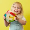 Petit Collage Wooden tambourine lion