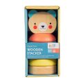 Petit Collage Wooden tower teddy bear