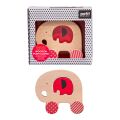 Petit Collage Elephant and elephant on wheels