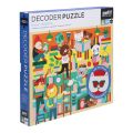 Petit Collage Puzzle Library 100 pieces with 3D glasses