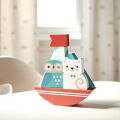 Petit Collage Wooden folding tower Owl and cat