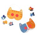 Petit Collage Puzzle cats 100 pieces with 3D glasses