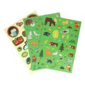Petit Collage Reusable stickers with Wild Forest scene