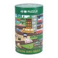 Petit Collage Spot the Difference Puzzle Roads and Rails 49 Pieces