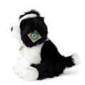 Rappa Plush dog border collie sitting 30 cm ECO-FRIENDLY