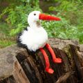 Rappa Stork plush bird 39 cm ECO-FRIENDLY