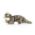 Rappa Plush tabby cat grey 40 cm ECO-FRIENDLY