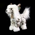 Rappa Plush Chinese Crested Dog standing 25 cm ECO-FRIENDLY