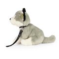 Rappa Plush husky sitting dog with leash 28 cm ECO-FRIENDLY