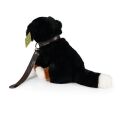 Rappa Plush Bernese Mountain Dog sitting with leash and sound 20 cm ECO-FRIENDLY