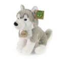 Rappa Plush husky dog sitting 23 cm SOFT COLLECTION, ECO-FRIENDLY