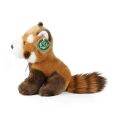 Rappa Plush panda red sitting 18 cm ECO-FRIENDLY