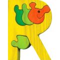 Fauna Alphabet letter R worm