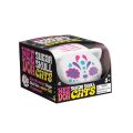 Schylling NeeDoh Cat Sugar Skull glow-in-the-dark cat