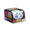 Schylling NeeDoh Cat Sugar Skull glow-in-the-dark cat