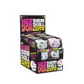 Schylling NeeDoh Cat Sugar Skull glow-in-the-dark cat