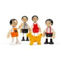 Tidlo Wooden dolls house Asian family