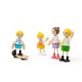 Tidlo Wooden dolls house European family