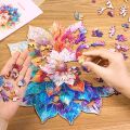 RoboTime Wooden Puzzle Flower Mandala