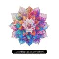 RoboTime Wooden Puzzle Flower Mandala