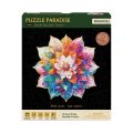 RoboTime Wooden Puzzle Flower Mandala