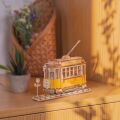RoboTime 3D wooden puzzle Historical tram