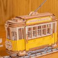 RoboTime 3D wooden puzzle Historical tram