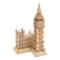 RoboTime 3D wooden jigsaw Big Ben shining