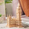 RoboTime 3D wooden jigsaw Big Ben shining