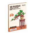 RoboTime 3D wooden puzzle Bonsai pine