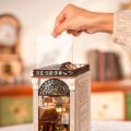 RoboTime DIY Book Nook Miniature house Meeting in the book arcade