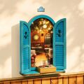 RoboTime 3D Puzzle Book Nook Miniature House Sunset Isle