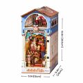 RoboTime 3D Wooden Puzzle Book Nook Miniature House Treasure Toy Shop