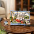 RoboTime 3D Wooden Puzzle Red Boats