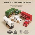 Le Toy Van Wooden Trailer Truck Set
