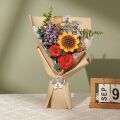 RoboTime 3D wooden jigsaw puzzle Bouquet