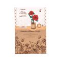 RoboTime Red Camellia 3D Wooden Jigsaw Puzzle