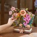 RoboTime 3D wooden puzzle Flowering book