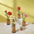 RoboTime Red Carnation 3D Wooden Jigsaw Puzzle